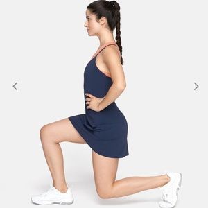 Black OV Exercise Dress with Leotard Liner - Small